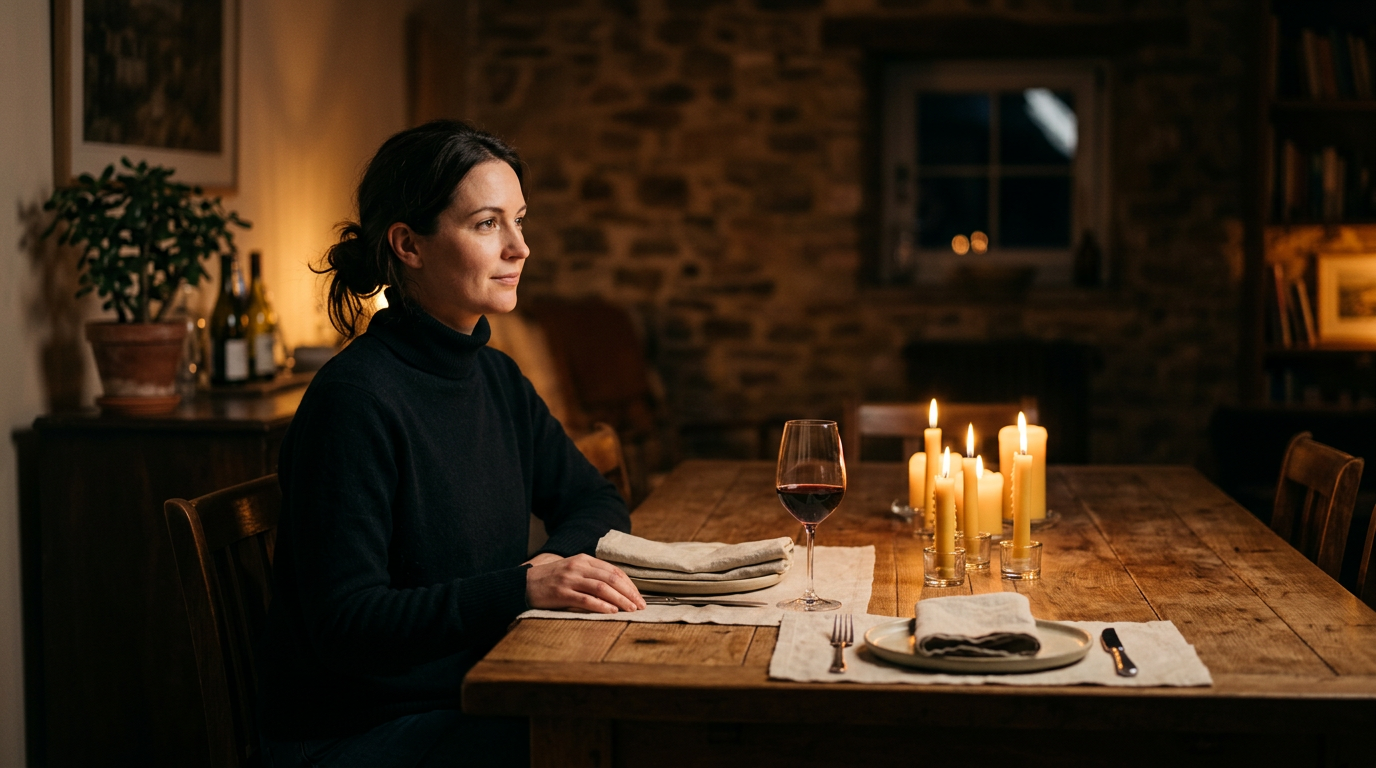 Une salle à manger chaleureuse préparée pour un dîner entre amis – comment bien recevoir chez soi