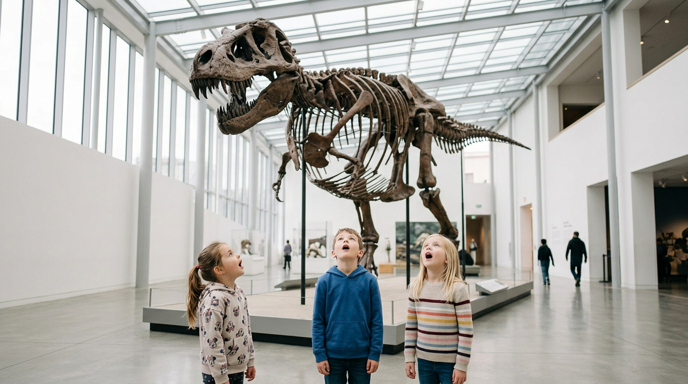 Le squelette de dinosaure impressionnant au Muséum de Toulouse – activité enfant Toulouse