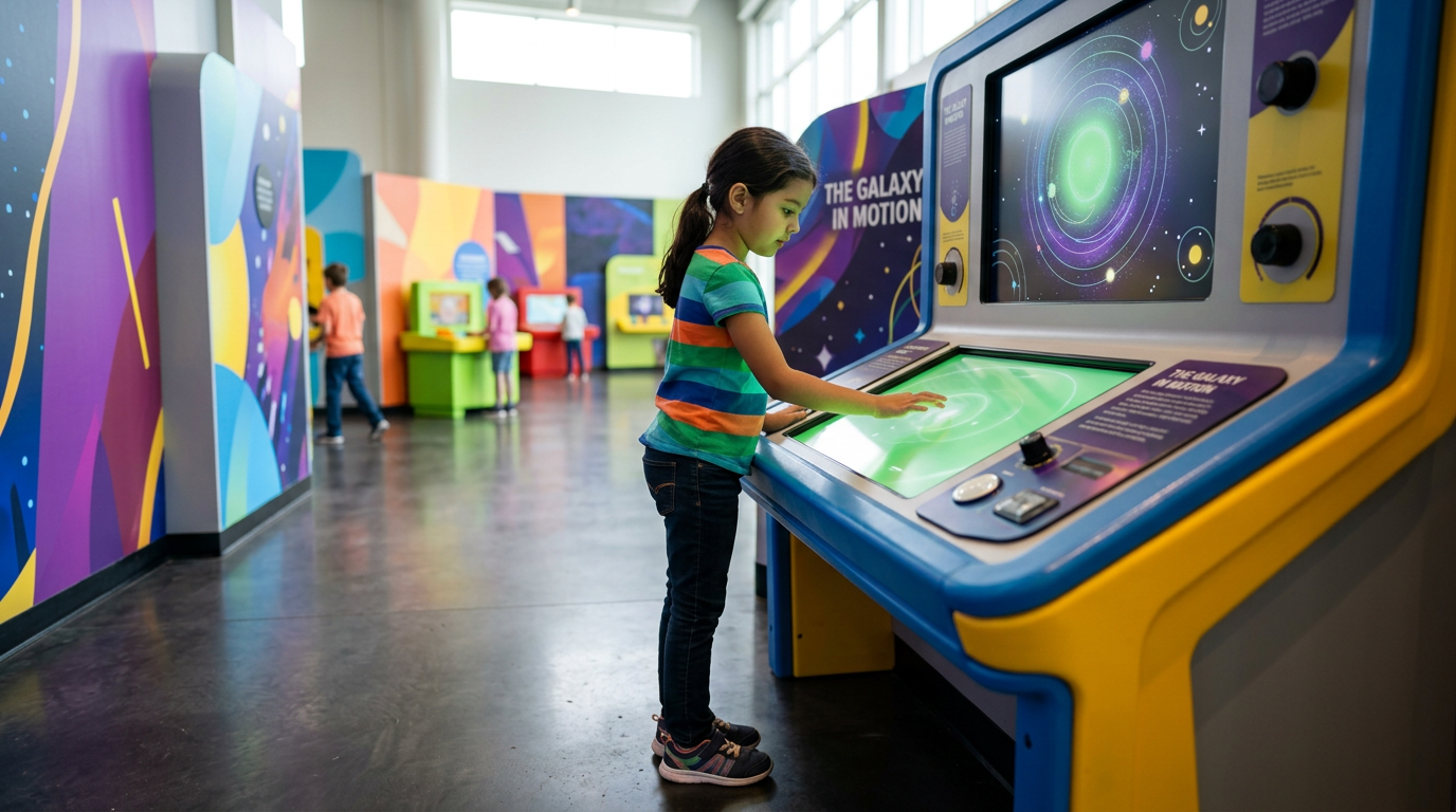 Enfants s'amusant dans un musée interactif à Bordeaux – activité enfant Bordeaux
