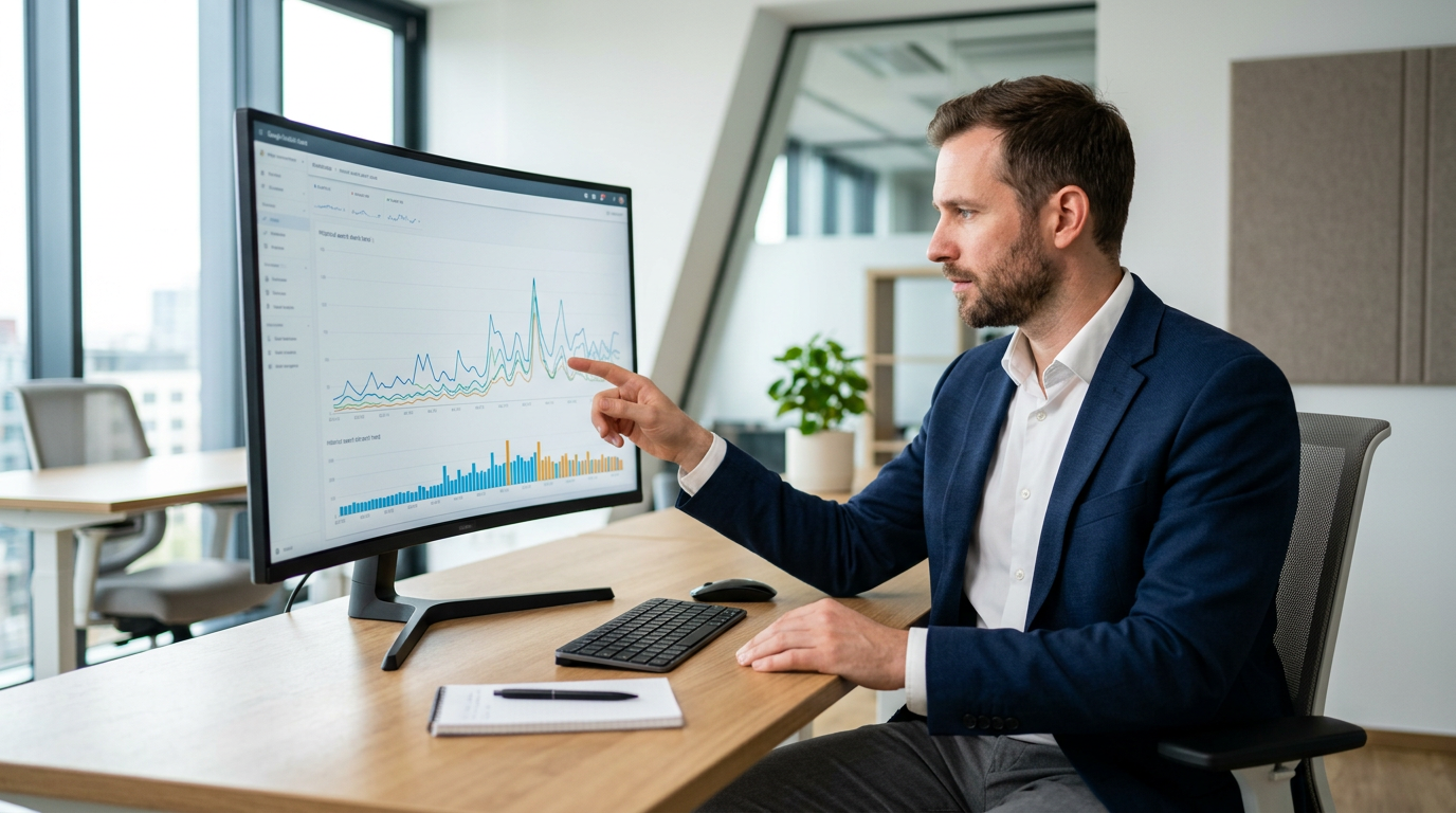 Analyse experte des tendances de recherche historiques sur un poste de travail professionnel – brevet Google US20050071741