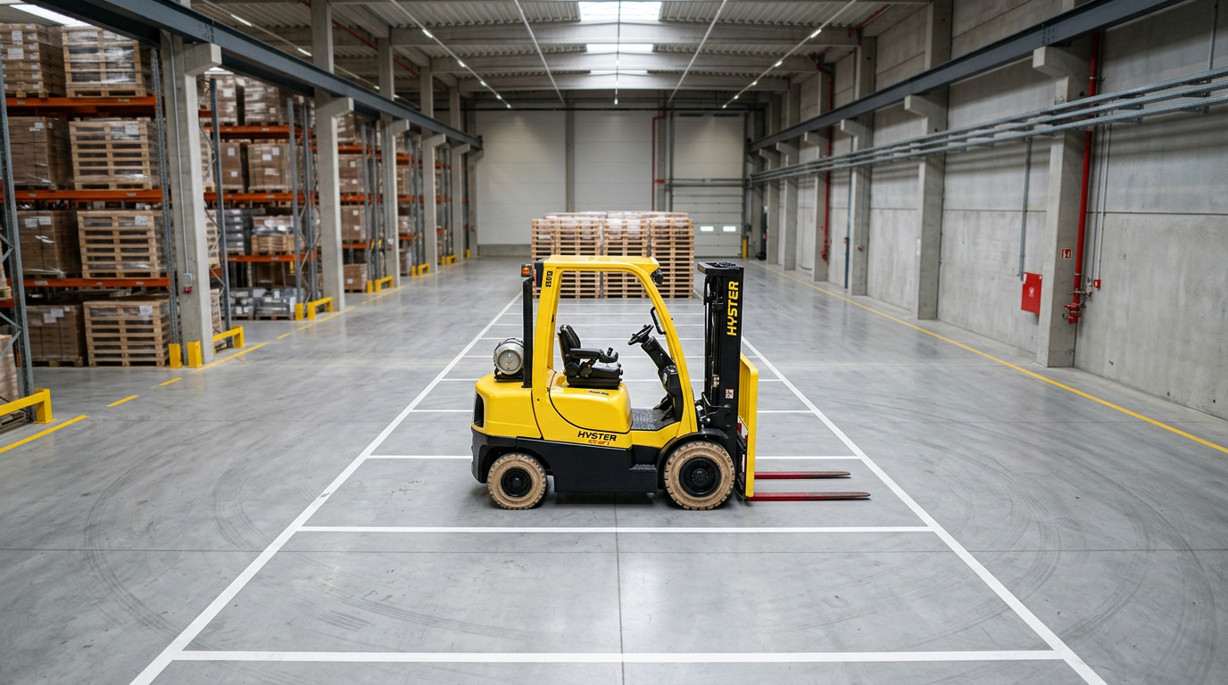 Chariot élévateur Hyster prêt pour la manutention en entrepôt – Chariot élévateur Hyster occasion