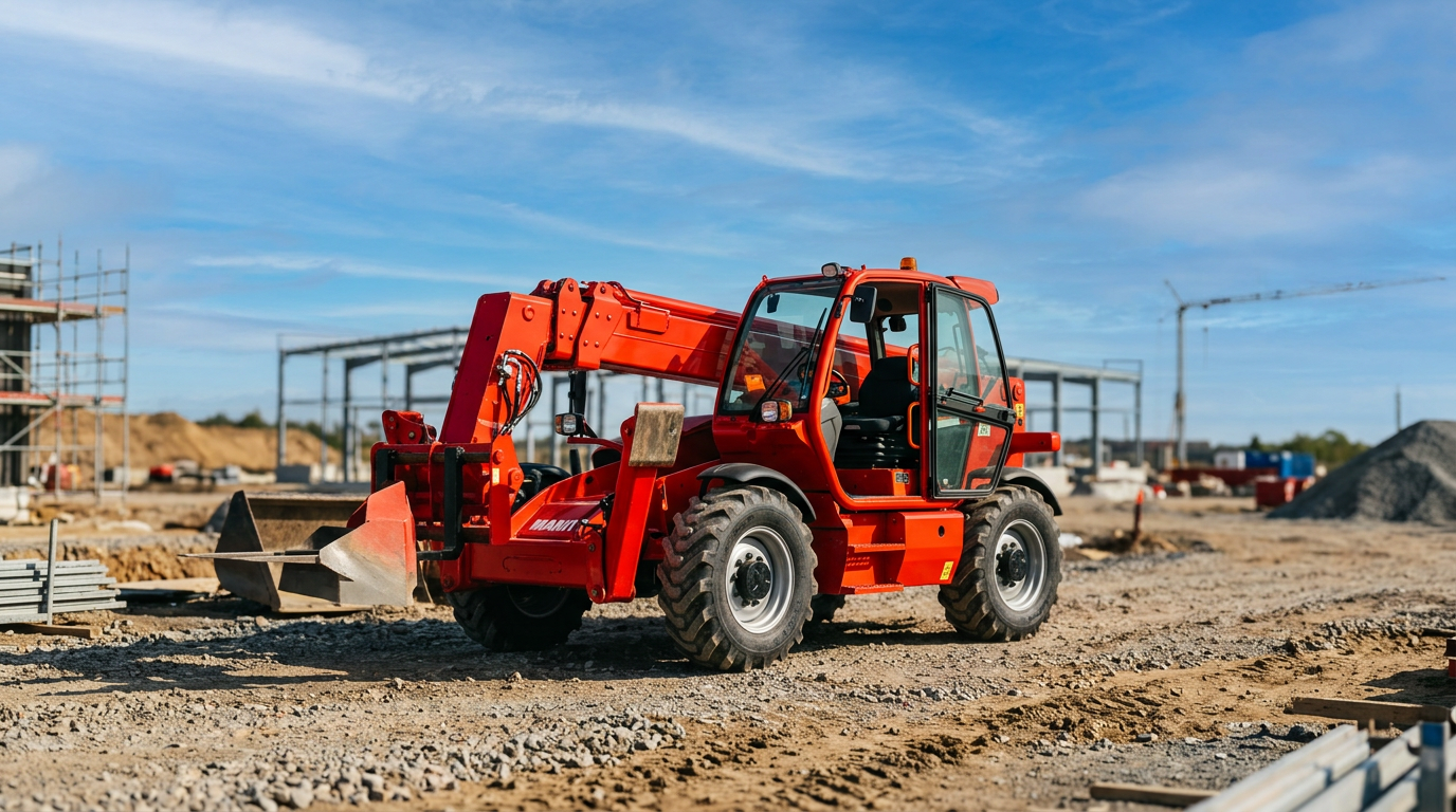 Chariot élévateur télescopique Manitou reconditionné sur chantier – Chariot élévateur Manitou occasion