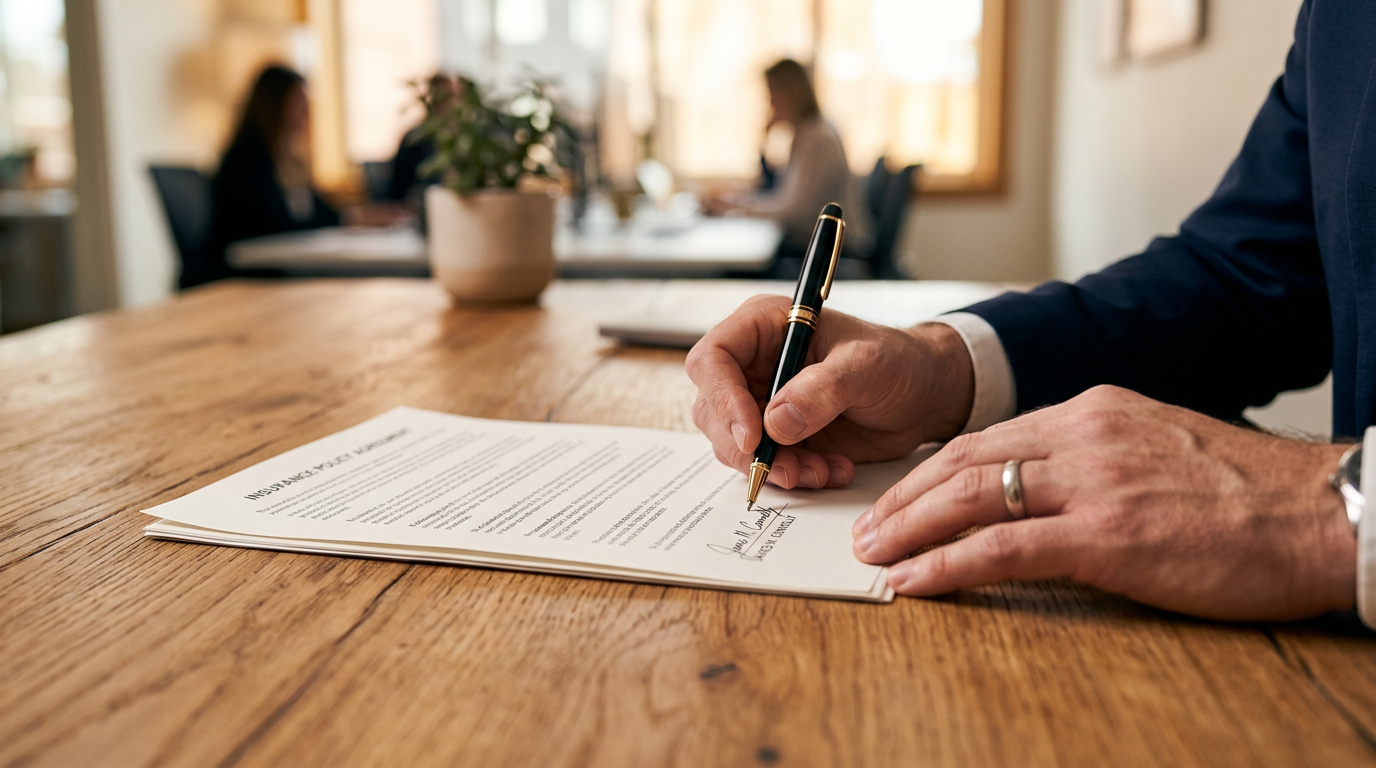 Signature d'un contrat d'assurance multirisque professionnelle – Comparatif assurance multirisque pro