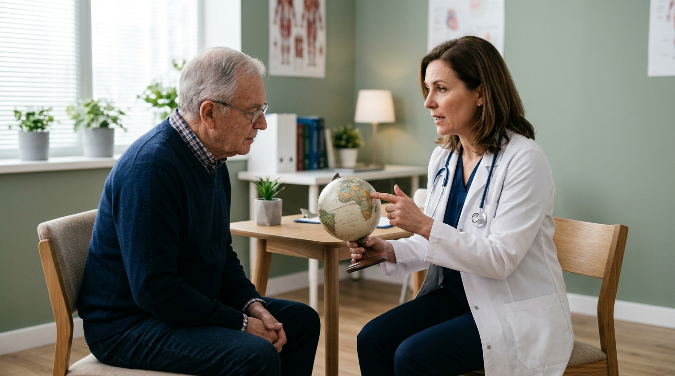 Consultation médicale spécialisée pour préparer un voyage à l'étranger – immunologie vaccinale pré-voyage