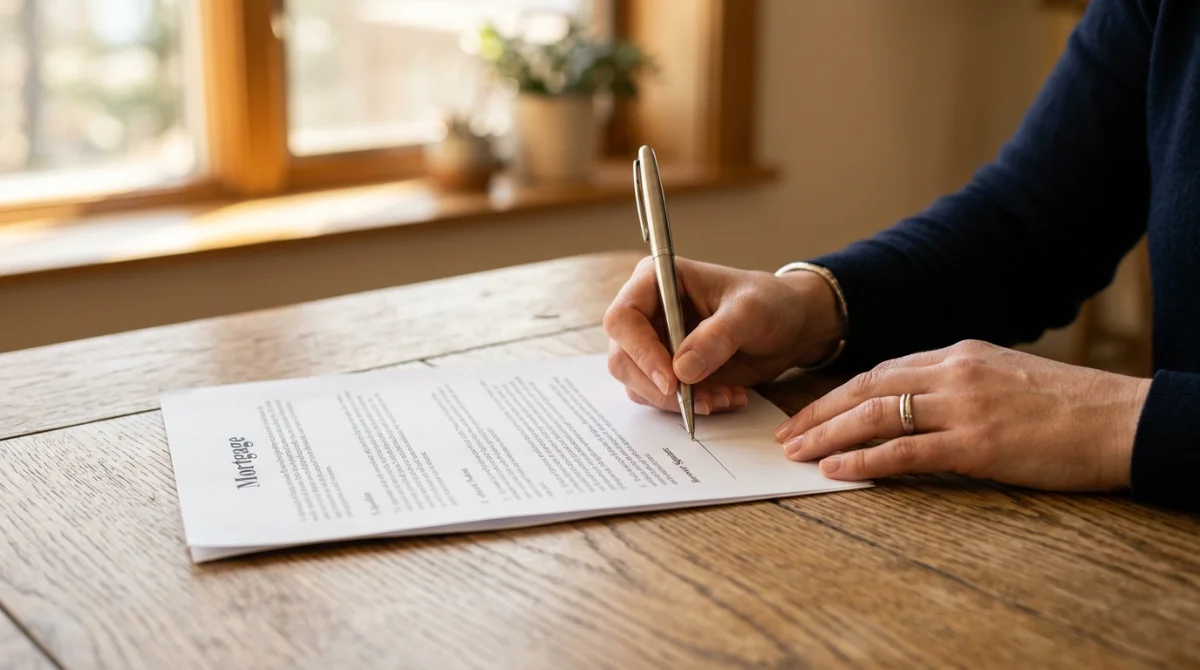 Signature d'un contrat de prêt immobilier avec les nouvelles facilités de la loi Lemoine – loi Lemoine n°2022-270