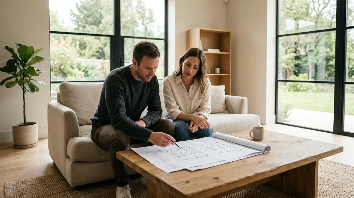Un couple analysant son projet immobilier pour 2026