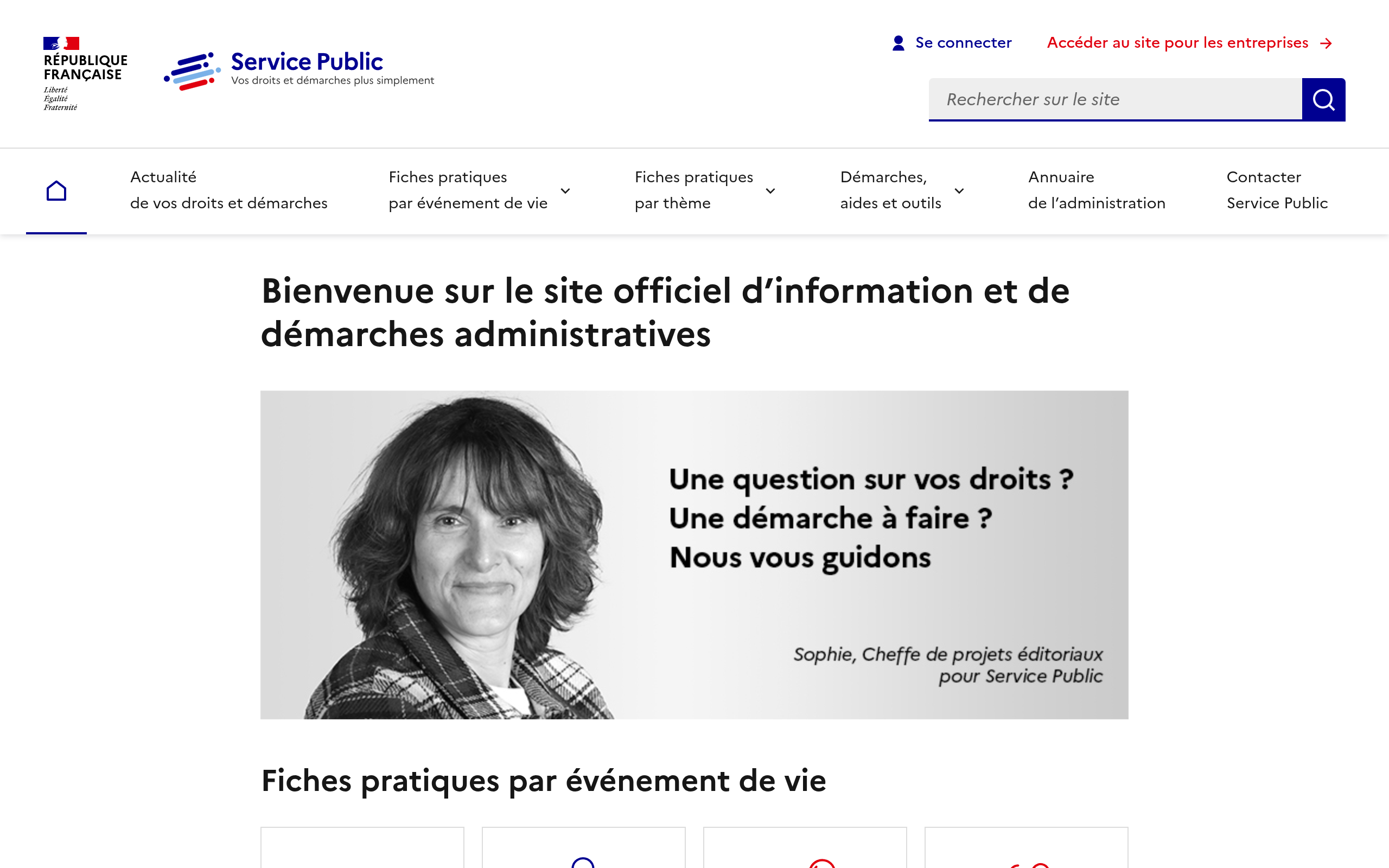 Capture d'écran de www.service-public.fr