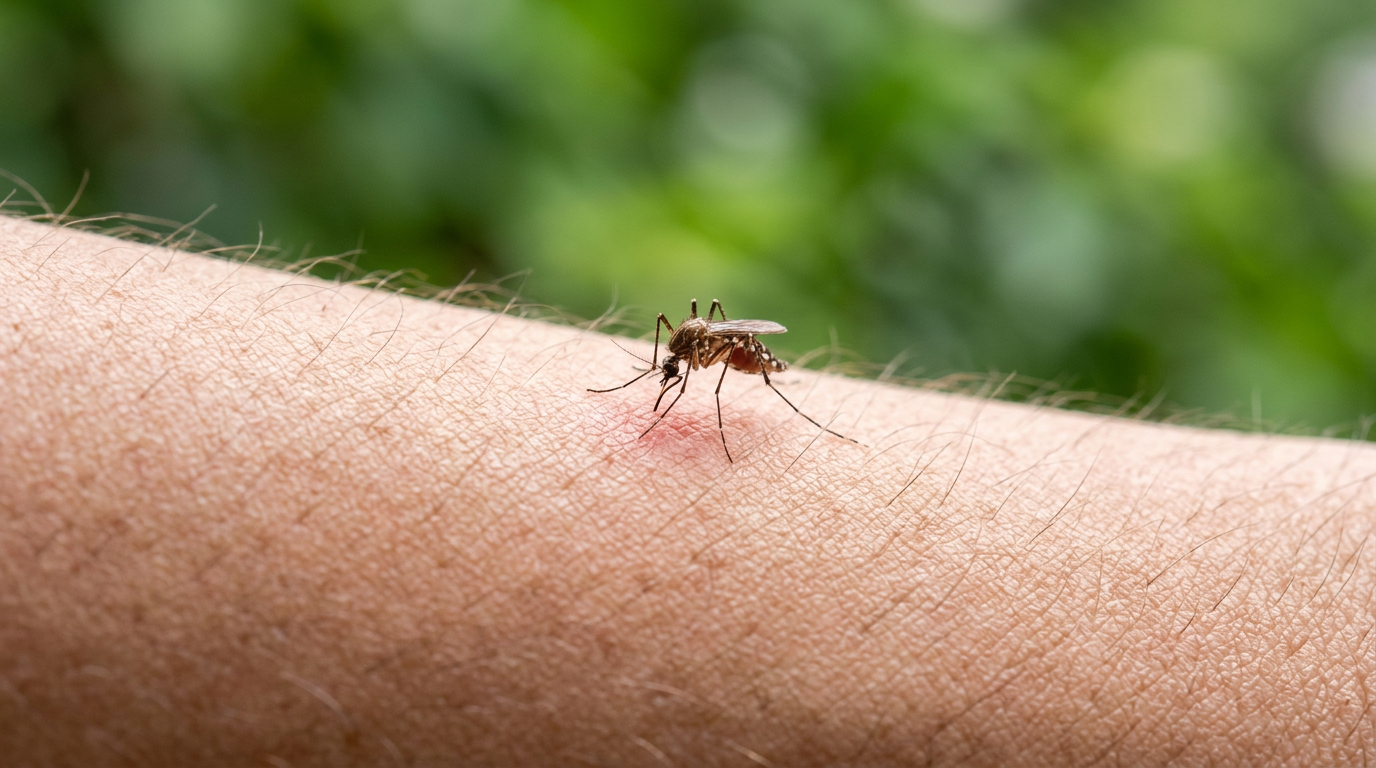 Un moustique anophèle, vecteur du paludisme – prophylaxie anti-palustre