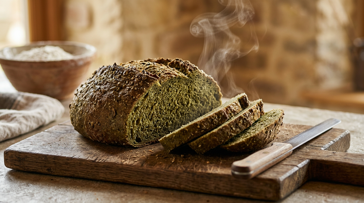 Composition chimique du chanvre : cannabinoïdes, oméga et protéines expliqués Pain maison à la farine de chanvre fraîchement sorti du four